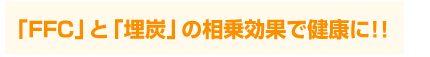 ッFCと埋炭の相乗効果